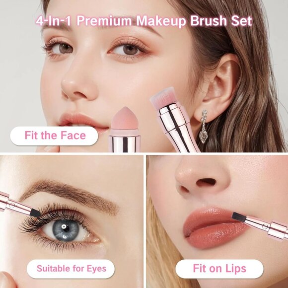 Premium Makeup Brush Travel Makeup Brush set Dual Ended(1 Pack) - Picture 2 of 11